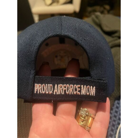 U.S. Warriors Proud Air Force Mom Heavily Embroidered Baseball Cap Hat O/S NWOT - Picture 5 of 6